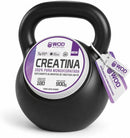 Creatina 100% Pura Monohidratada 900g WOD Nutrition – 180 Porções, Sem Sabor, Pote Kettlebell