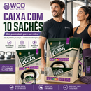 Display com 10 Sachês de 100% Iso Protein Vegan 30g – Sabor Baunilha| WOD NUTRITION