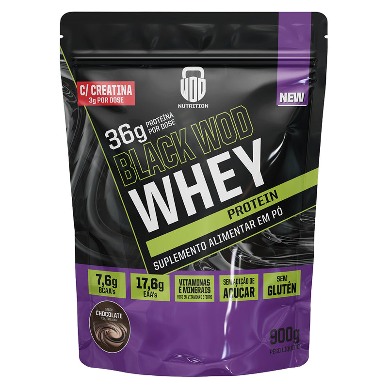 kit Gainners Whey com Creatina  Black Wod + Creatina Pura 300g + Coqueteleira - Wod Nutrition