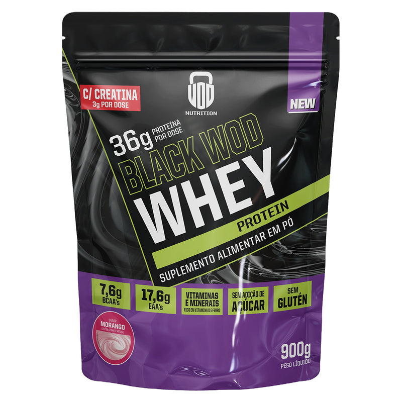kit Gainners Whey com Creatina  Black Wod + Creatina Pura 300g + Coqueteleira - Wod Nutrition