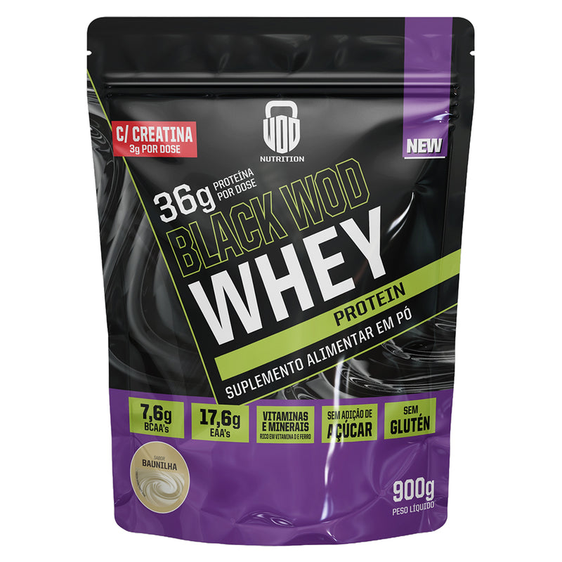 kit Gainners Whey com Creatina  Black Wod + Creatina Pura 300g + Coqueteleira - Wod Nutrition