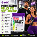 Whey Protein Com Creatina Sabor Morango 900g Black Wod - Wod Nutrition