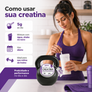 Creatina 100% Pura Monohidratada 900g WOD Nutrition – 180 Porções, Sem Sabor, Pote Kettlebell