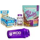 kit emagrecimento my shake diet + picolinato de cromo + barra de proteína + coqueteleira - wod nutrition