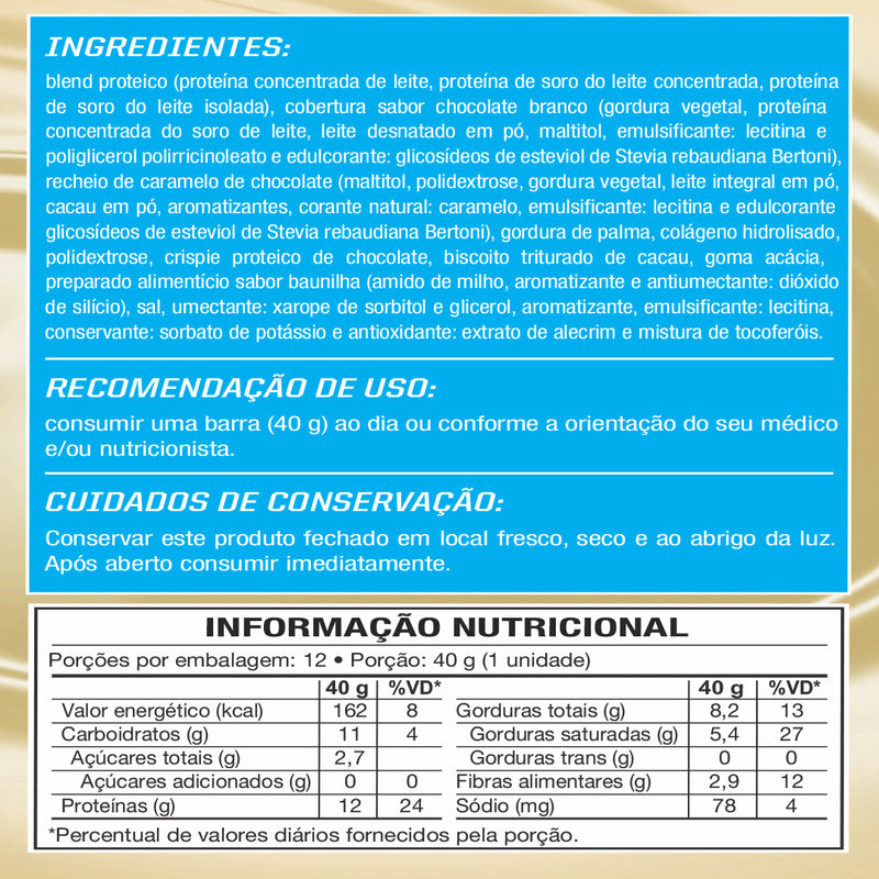 WOD GOURMET PROTEIN BAR COOKIES & CREAM CAIXA 12 UNI.