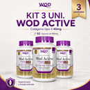 Kit 3 uni. Wod Active Colágeno tipo II 40mg (60 Cápsulas de 500mg)