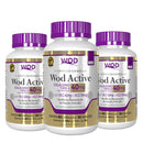 Kit 3 uni. Wod Active Colágeno tipo II 40mg (60 Cápsulas de 500mg)