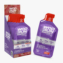 Energy Gel Wod Run 30g - Display C/ 10 Unidades - Morango C/ Maracujá - Carboidratos Palatinose, Maltodextrina e Frutose.