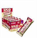 Barra de Proteína Chocolate Branco com Morango WOD Nutrition - Caixa com 12 Unidades