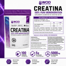 CREATINA MONOHIDRATADA 500g STAND UP POUNCH - rende 100 doses