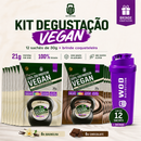 Kit Degustação 12 sachês 30g de proteína vegetal 100% isolada + Brinde coqueteleira
