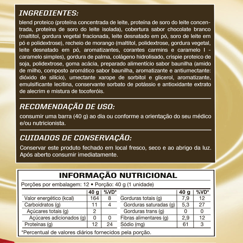Kit 3x Display de Barras de Proteína – Sabores Morango, Brigadeiro e Cookies – WOD NUTRITION