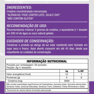 Whey Protein Isolado Baunilha 900g + Creatina 100g | Brinde: Coqueteleira – WOD NUTRITION