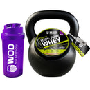 Whey Protein Concentrado 100% Puro 21g de proteínas por dose de 30g Doce de Leite 900g Embalagem Kettlebell Wod Nutrition - Rende 30 Doses